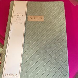 Eccolo Woven Pattern Journal in Sage